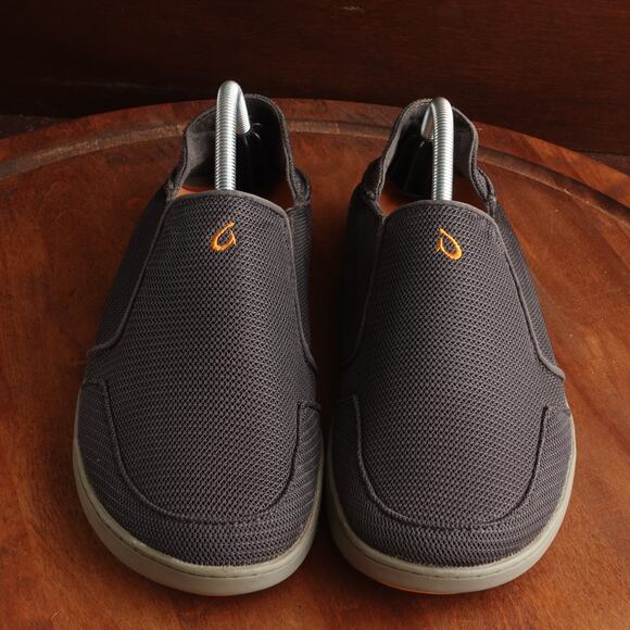 OluKai Shoes Mens SZ 9 Gray Nohea Mesh Slip On Convertible Loafer Casual Comfort - Picture 2 of 13